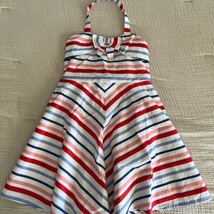 NWT Janie and Jack Halter Dress in Red, White, and Blue